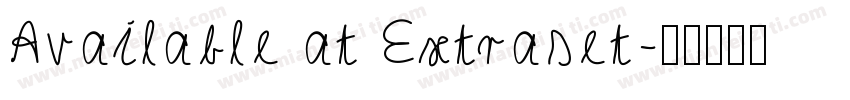 Available at Extraset字体转换